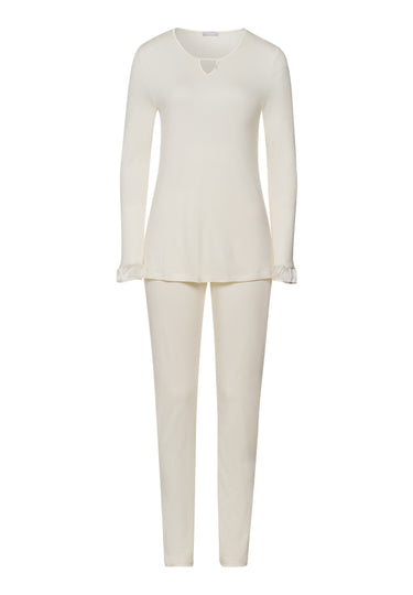 Claire Tencel™ And Cotton Pajama Set | Misty White 74769-2123